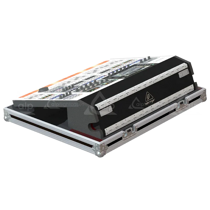 Behringer WING Series III Case with Doghouse and Wheels back view case