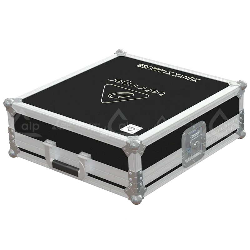 Behringer Xenyx X1222USB Series II Flight Case lateral top side view