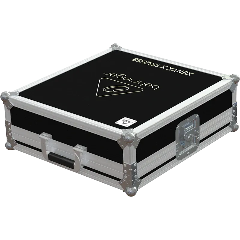BEHRINGER XENYX X1832USB LATERAL SIDE VIEW FLIGHT CASE