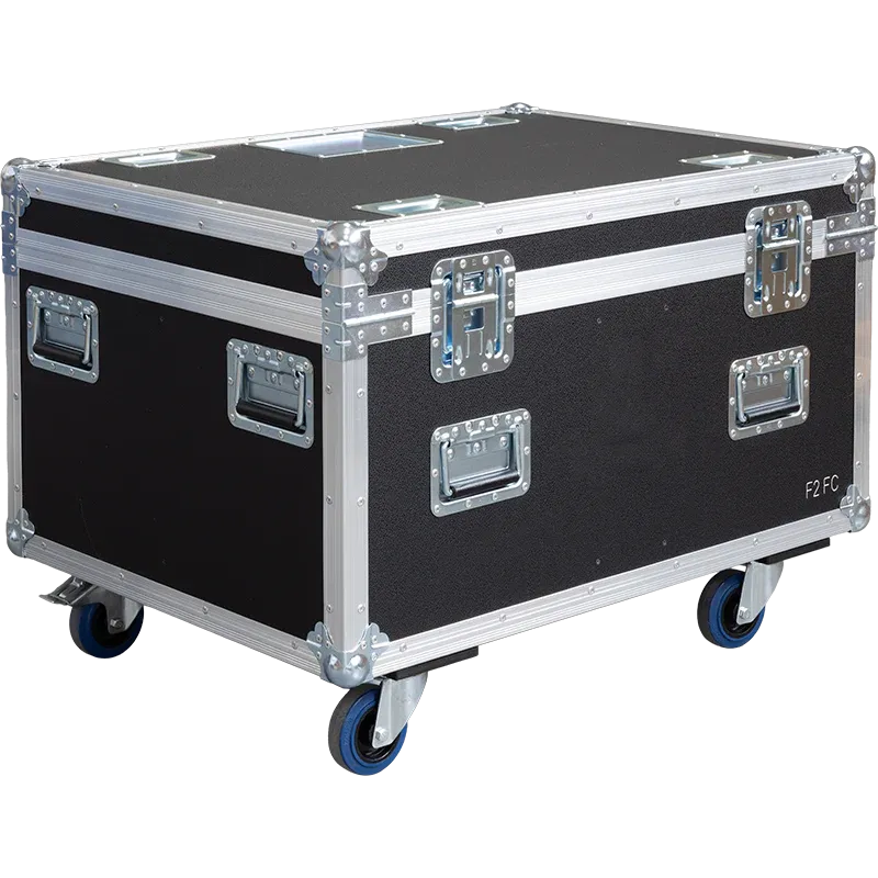 Professional flight case rear view, showcasing structural integrity and touring-grade finishing for Cameo lighting by ALP Flight Cases.