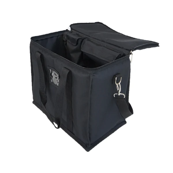 Interior view of the professional bag, highlighting the 11mm foam structure and secure fit for the lighting console