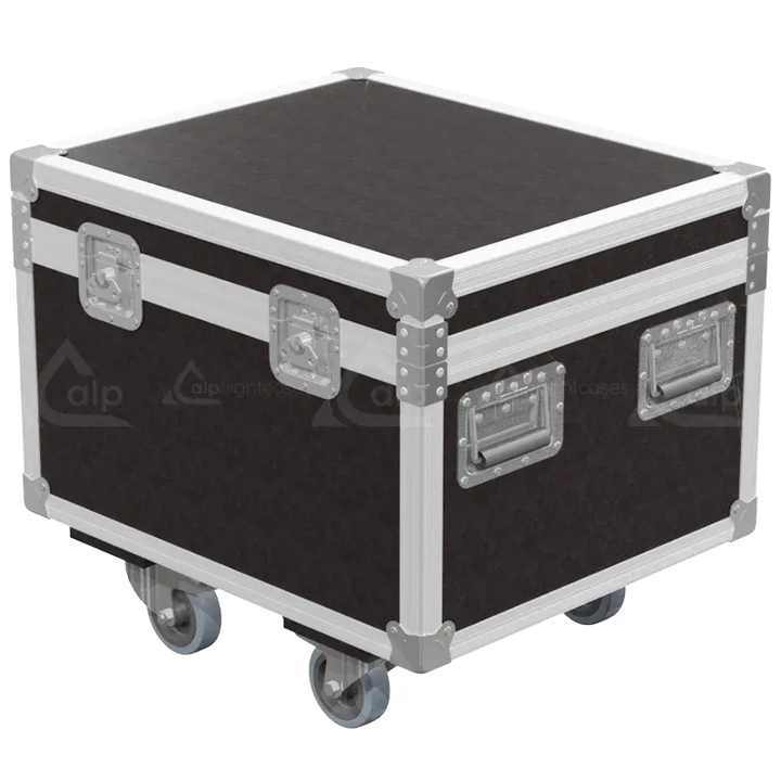 Professional flight case front view, featuring durable construction and high-quality hardware for 2x Chauvet Colorado 2-Quad Zoom by ALP Flight Cases