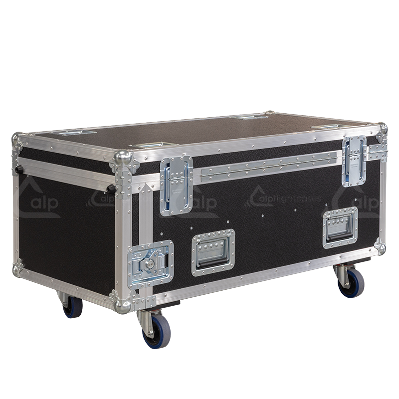 Professional flight case rear view, showcasing structural integrity and touring-grade finishing for Chauvet lighting by ALP Flight Cases.