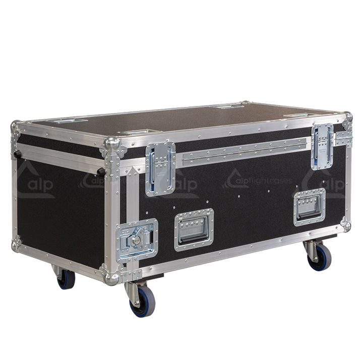 Professional flight case rear view, showcasing structural integrity and touring-grade finishing for Chauvet lighting by ALP Flight Cases.