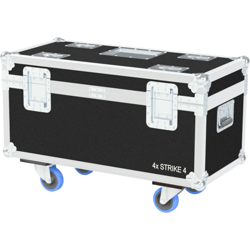 Professional flight case rear view, showcasing structural integrity and touring-grade finishing for Chauvet lighting by ALP Flight Cases.