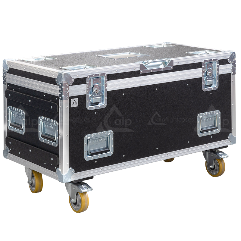 Professional flight case front view, featuring durable construction and high-quality hardware for 2x CM Lodestar D8+ Ultra 1T motors by ALP Flight Cases.