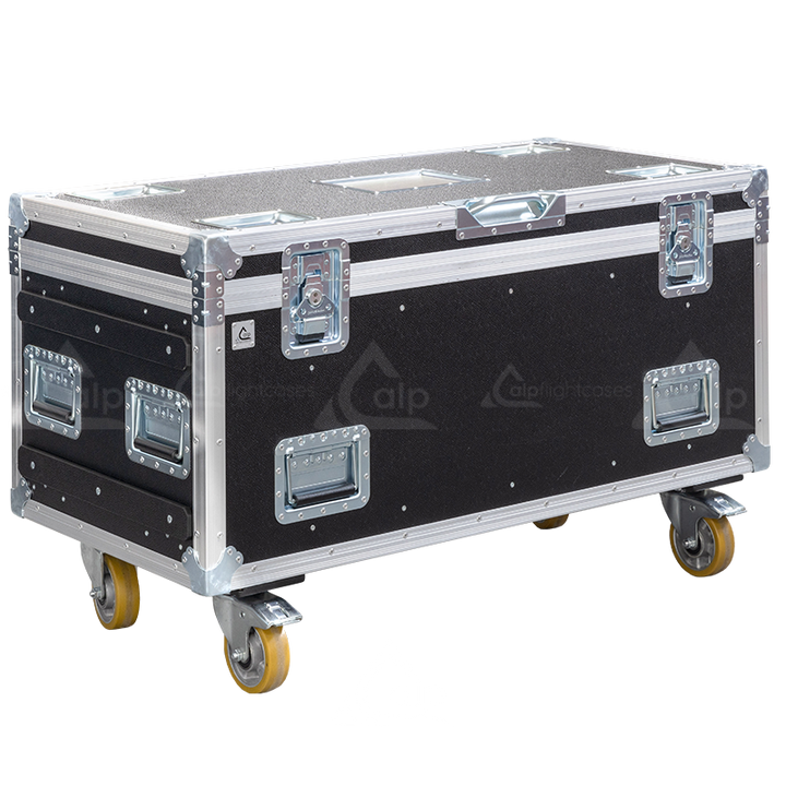 Professional flight case front view, featuring durable construction and high-quality hardware for 2x CM Lodestar D8+ Ultra 1T motors by ALP Flight Cases.