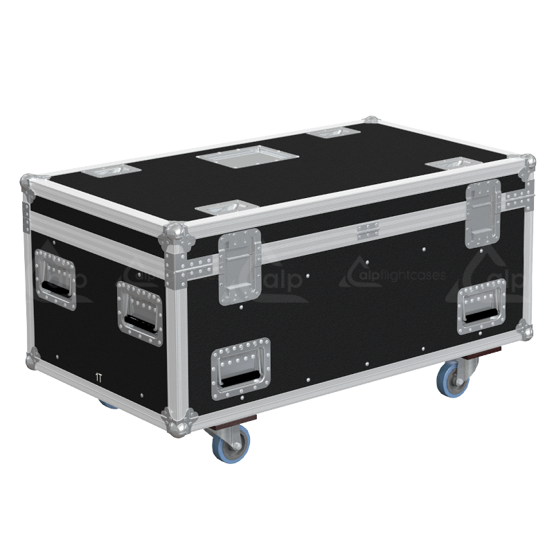 Rear view of ALP touring flight case designed for 2x CM Lodestar D8+ Mod.L motors.