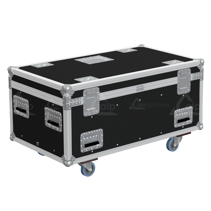Rear view of ALP touring flight case designed for 2x CM Lodestar D8+ Mod.L motors.