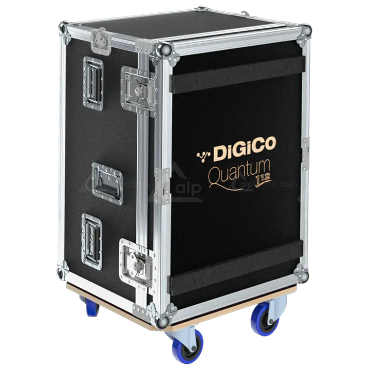 DiGiCo Quantum 112 Series III Case with Wheels side flight case view