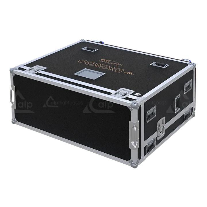 DiGiCo Quantum 225 Series IV Case with Wheels top lateral side view flight case
