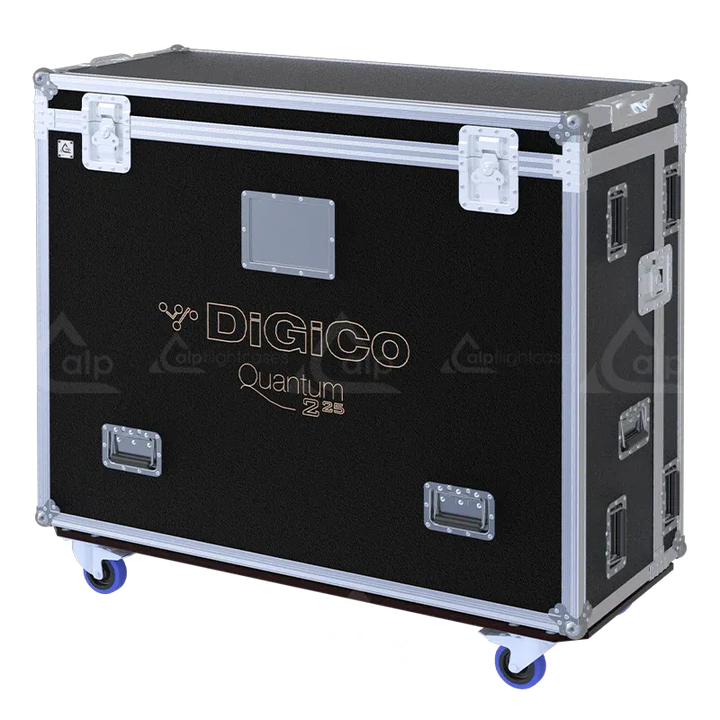 DiGiCo Quantum 225 Series IV Case with Wheels lateral flight case view from side