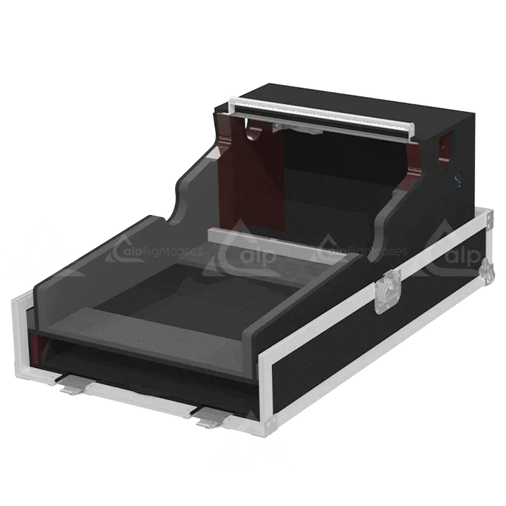 DiGiCo SD11 Series III Case with LED and Wheels inside lateral view foam