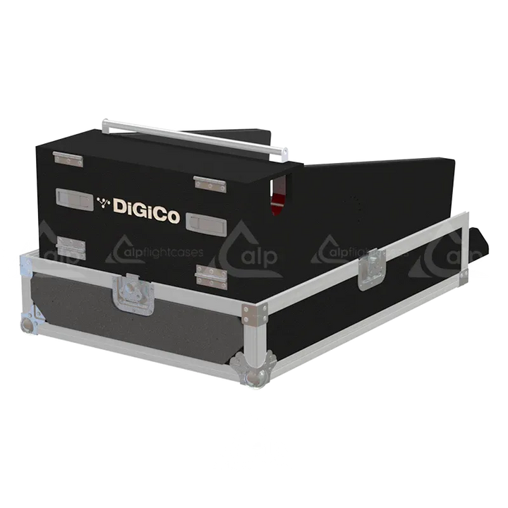 DiGiCo SD11 Series III Case with LED and Wheels top view lateral back