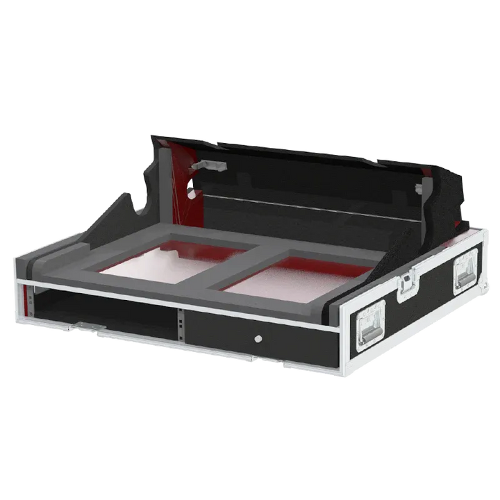 DIGICO SD9 SERIE III - WHEELS INSIDE FOAM VIEW LATERAL SIDE FLIGHT CASE