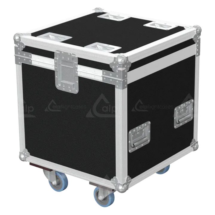 Professional flight case rear view, showcasing structural integrity and touring-grade finishing for Elation lighting by ALP Flight Cases