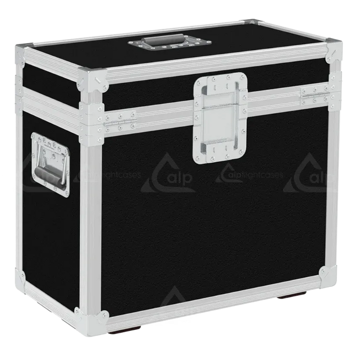 Professional flight case rear view, showcasing structural integrity and touring-grade finishing for Elation lighting by ALP Flight Cases
