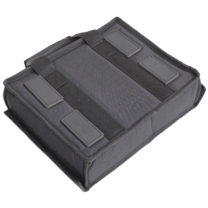 Bottom view showing the heavily armored base with 4 reinforced protective pads