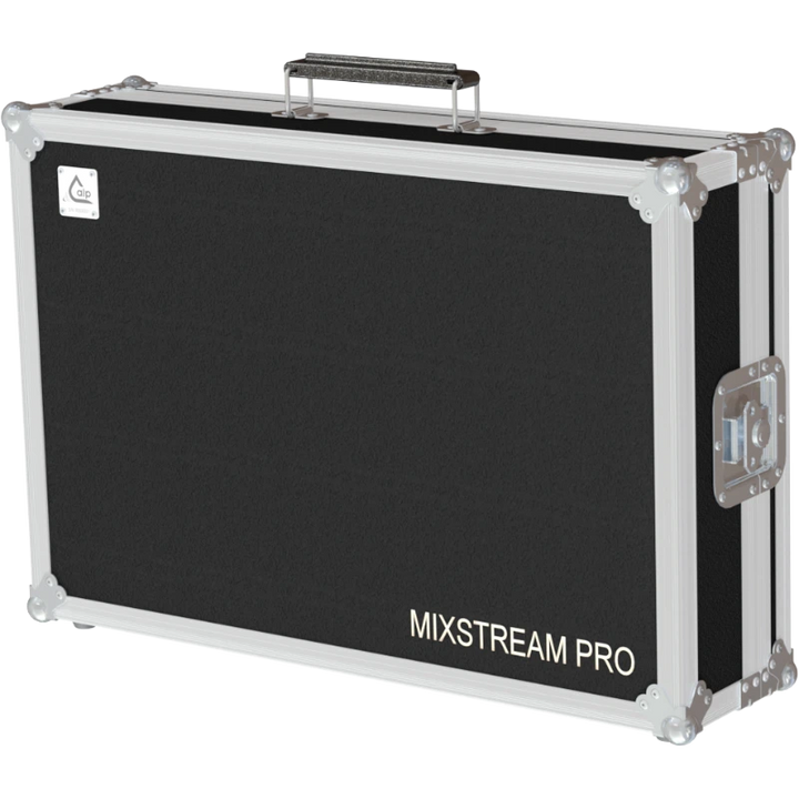 Front view of the professional touring flight case for 1x Numark Mixstream Pro DJ controller by ALP Flight Cases