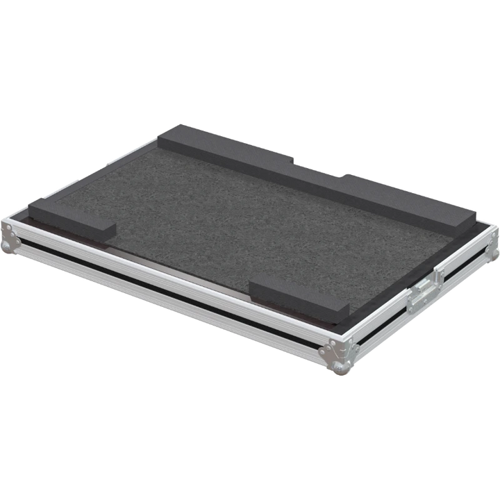 Rear view of the road case for Numark Mixstream Pro showing heavy-duty hardware and 7mm birch plywood construction