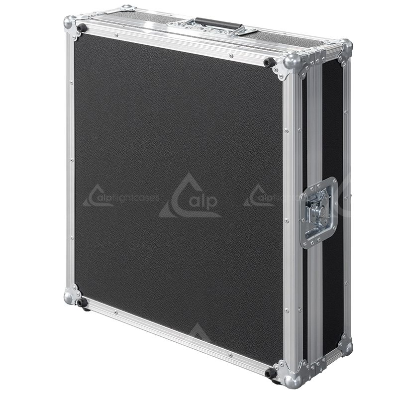 Rear view of the road case for Pioneer DJM-2000 showing heavy-duty hardware and 9mm birch plywood construction