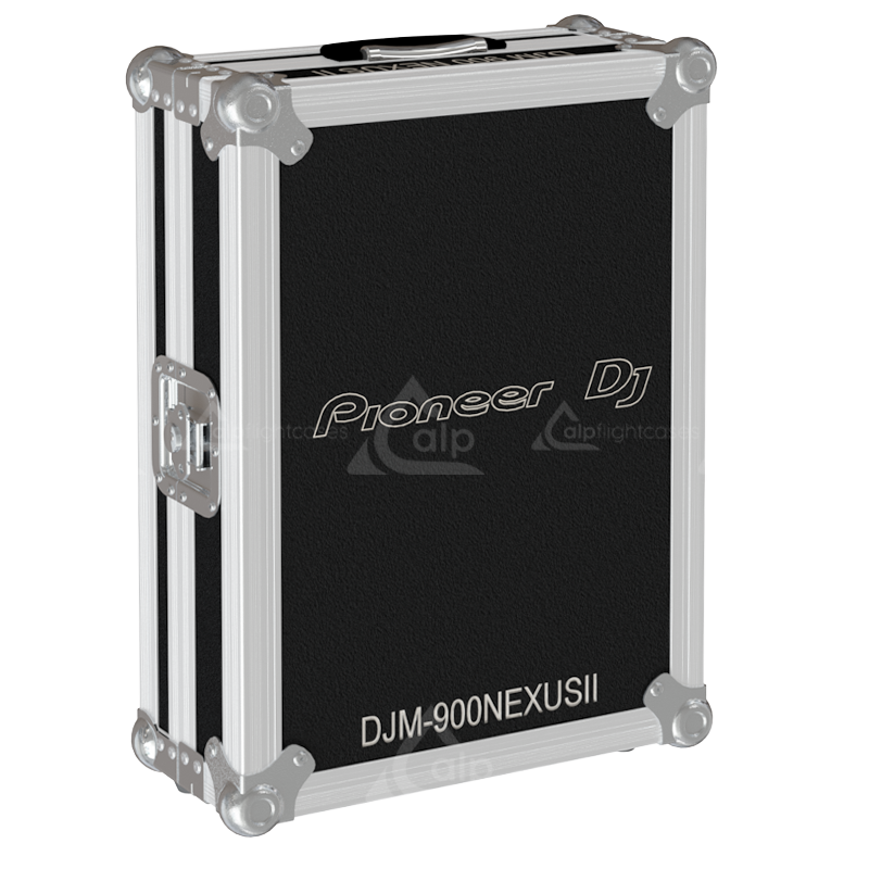 Front view of the professional touring flight case for 1x Pioneer DJM-900NXS2 professional mixer by ALP Flight Cases