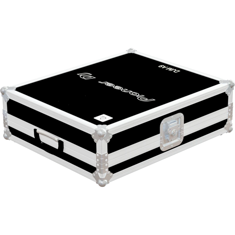 Front view of the professional touring flight case for 1x Pioneer DJM-A9 professional mixer by ALP Flight Cases