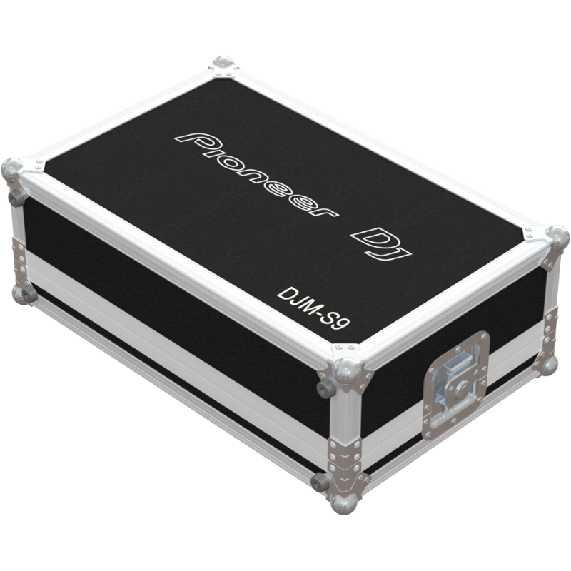 Front view of the professional touring flight case for 1x Pioneer DJM-S9 battle mixer by ALP Flight Cases