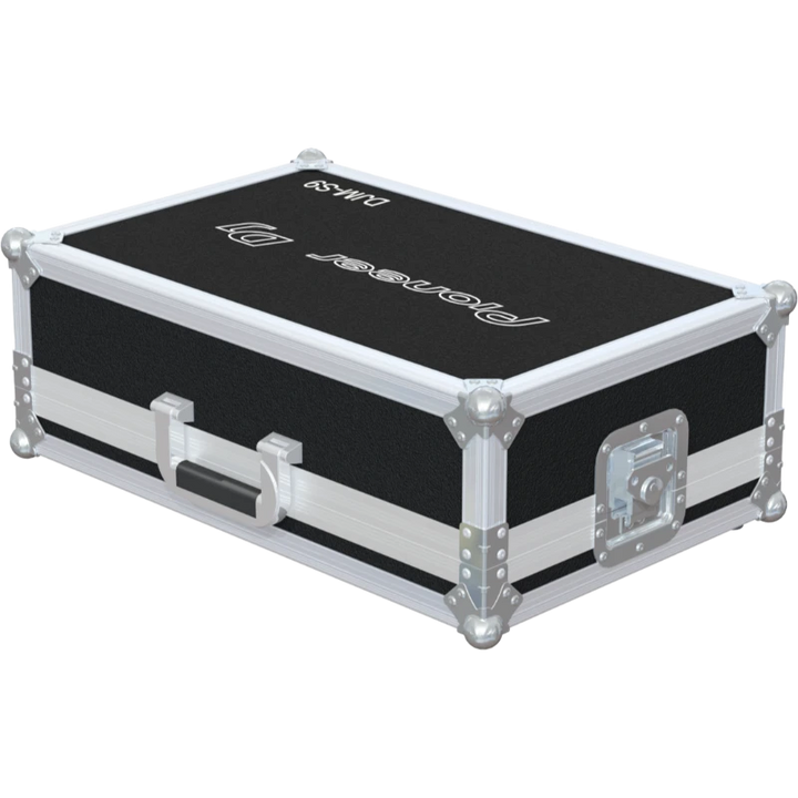 Rear view of the road case for Pioneer DJM-S9 showing heavy-duty hardware and 7mm birch plywood construction