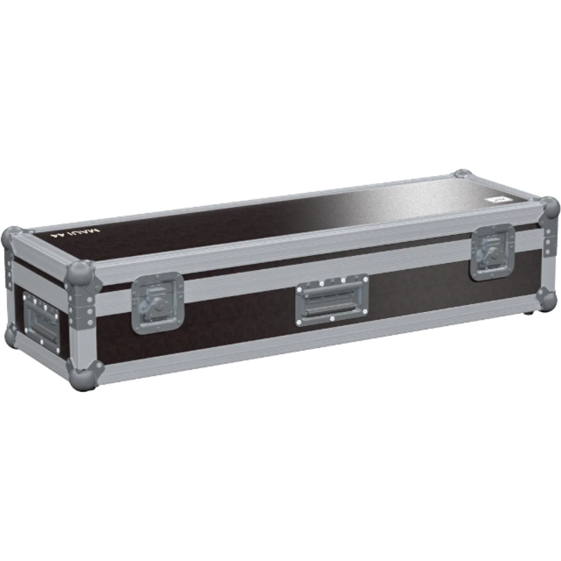 Front view of the professional twin touring flight case for 2x LD Systems MAUI 44 subwoofers by ALP Flight Cases