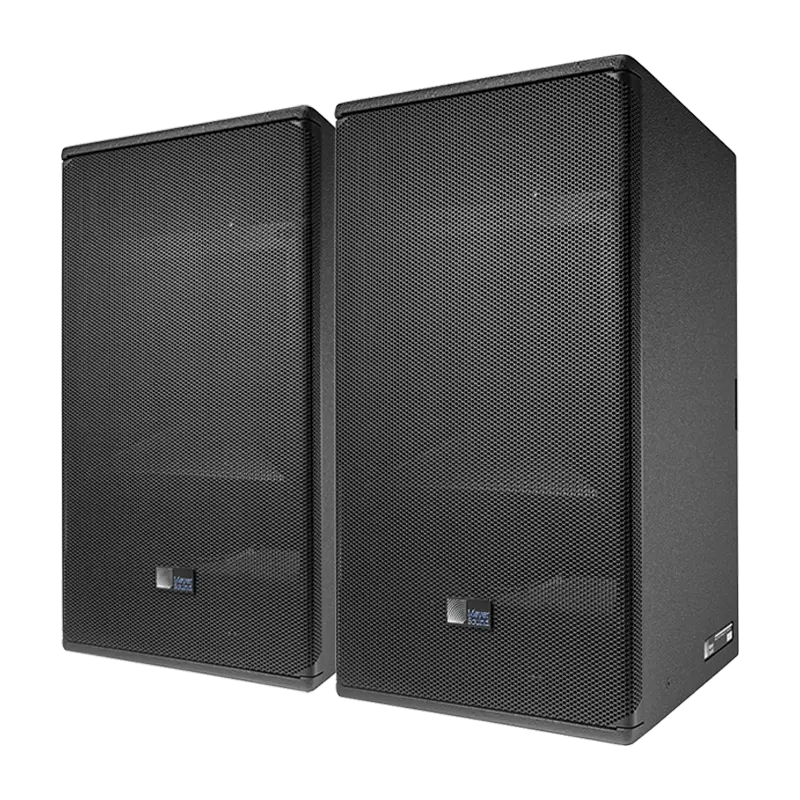 Flight case open showing two Meyer Sound ULTRA-X40 speakers securely nested in custom CNC foam inserts