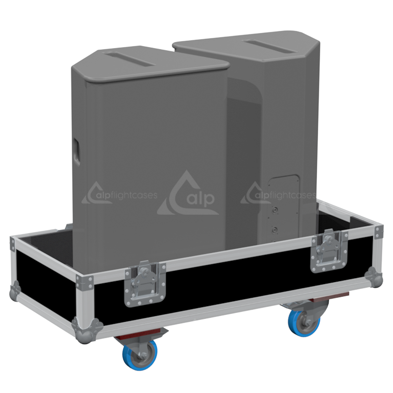 Flight Case 2x NEXO PS15 R2 - WHEELS