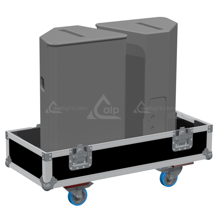 Flight Case 2x NEXO PS15 R2 - WHEELS