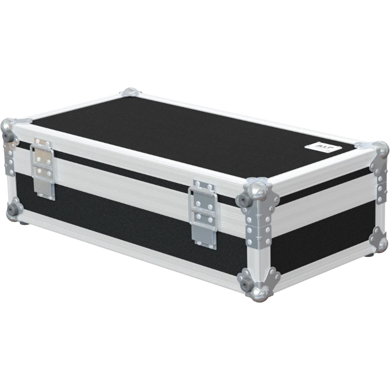 Rear view of the road case for Shure MX412 kit showing 7mm birch plywood and reinforced Penn Elcom hardware