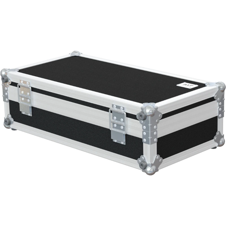 Rear view of the road case for Shure MX412 kit showing 7mm birch plywood and reinforced Penn Elcom hardware