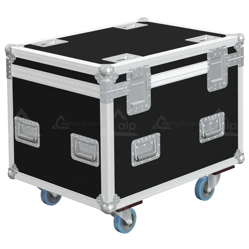 Rear view of the Chauvet strobe case showing the 10mm birch plywood and stacking dishes