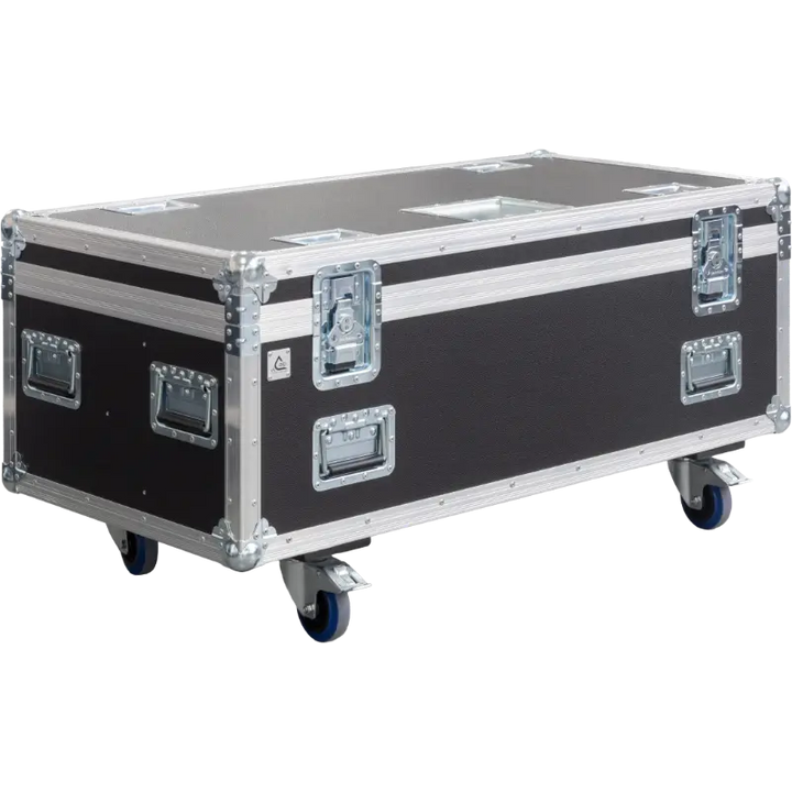Front view of the professional flight case for 4x Innled T4x logistics station by ALP Flight Cases
