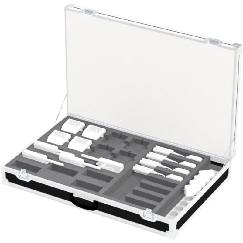 Eight Kenwood TK-3501E radios securely stored in custom CNC foam inside professional transport flight case