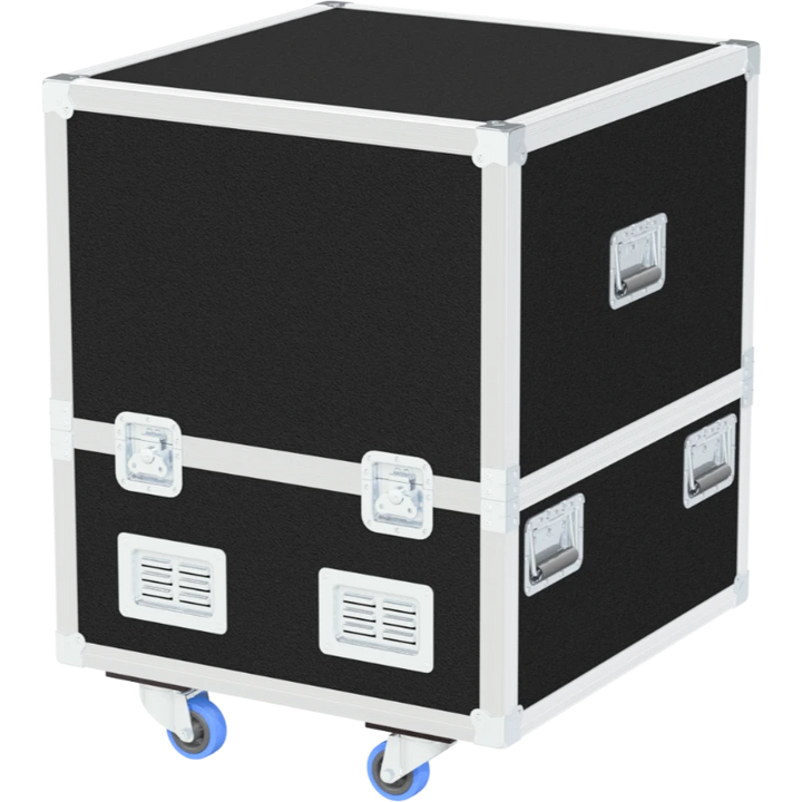 Front view of the professional flight case for Cocoon Medical Elysion Pro by ALP Flight Cases