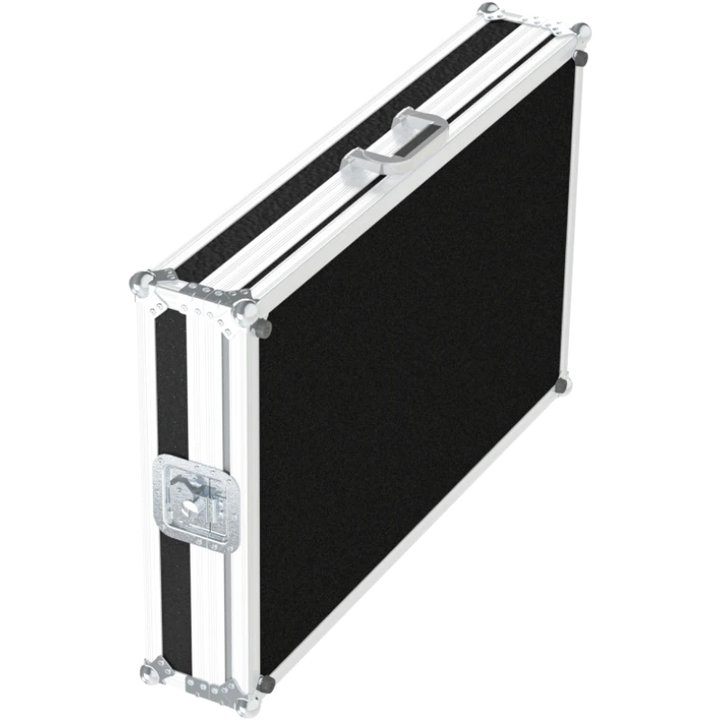 Rear view of the road case for Denon DJ MCX8000 showing heavy-duty hardware and 9mm birch plywood construction