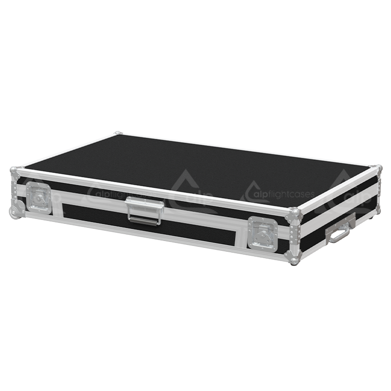 Front view of the professional touring flight case for Denon DJ Prime 4+ Series II standalone system by ALP Flight Cases