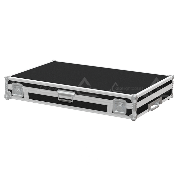 Front view of the professional touring flight case for Denon DJ Prime 4+ Series II standalone system by ALP Flight Cases