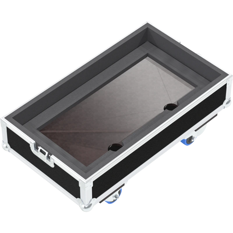 Empty interior of the Bassman case highlighting the reinforced base and Tweed-safe lining