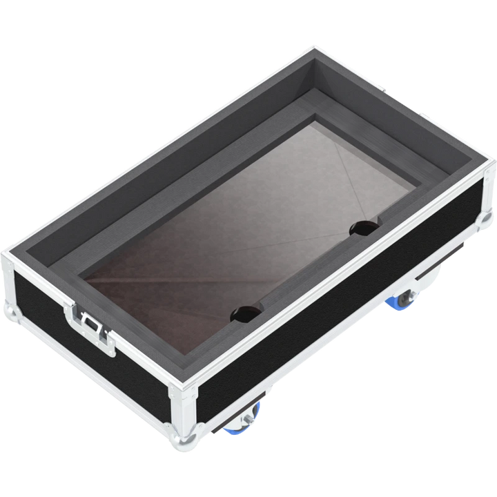 Empty interior of the Bassman case highlighting the reinforced base and Tweed-safe lining