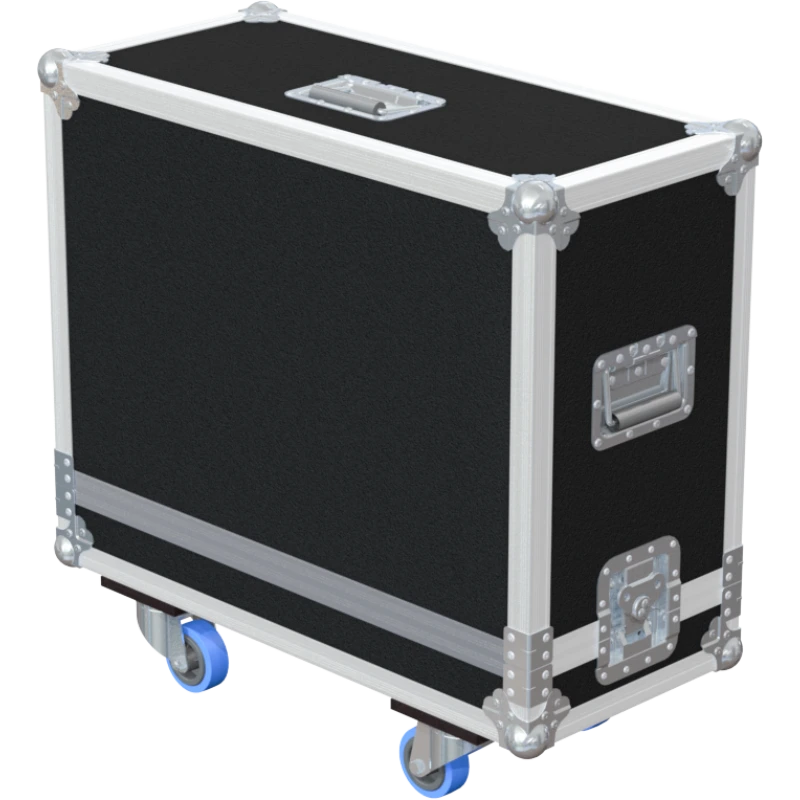 Rear view of the 65 Twin Reverb case showing the 10mm birch plywood and industrial structural build