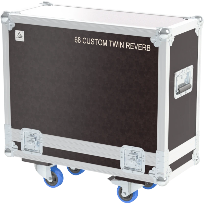 Front view of the professional flight case for Fender '68 Custom Twin Reverb by ALP Flight Cases
