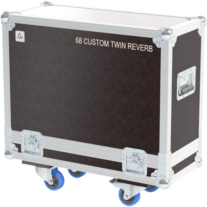 Front view of the professional flight case for Fender '68 Custom Twin Reverb by ALP Flight Cases