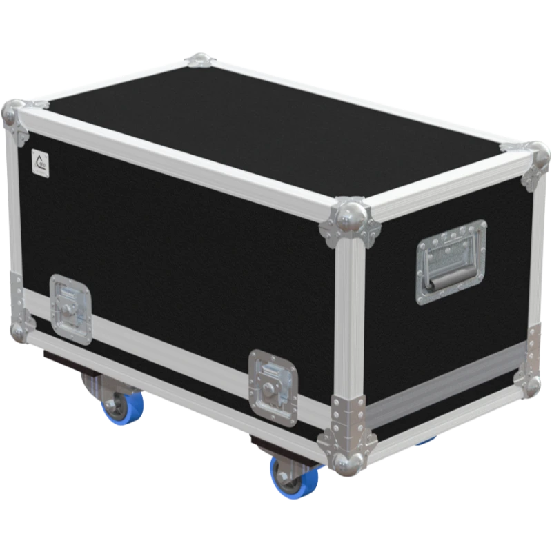 Front view of the professional flight case for GSD GP900Q laser system by ALP Flight Cases