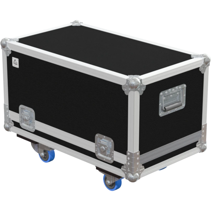 Front view of the professional flight case for GSD GP900Q laser system by ALP Flight Cases