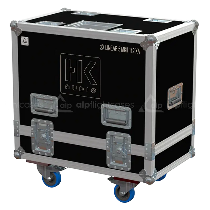 Front view of the professional flight case for HK Audio Linear 5 112 XA by ALP Flight Cases